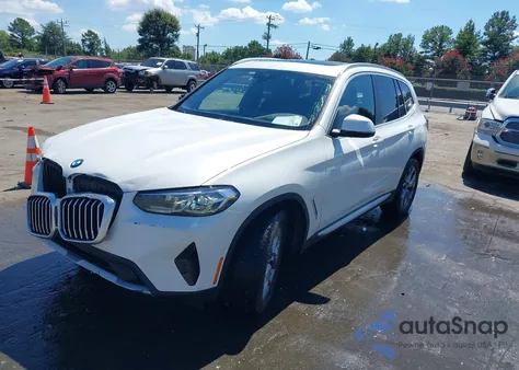 2024 BMW X3 Sdrive30I z USA, uszkodzony, nr VIN 5UX43DP02R9W77967